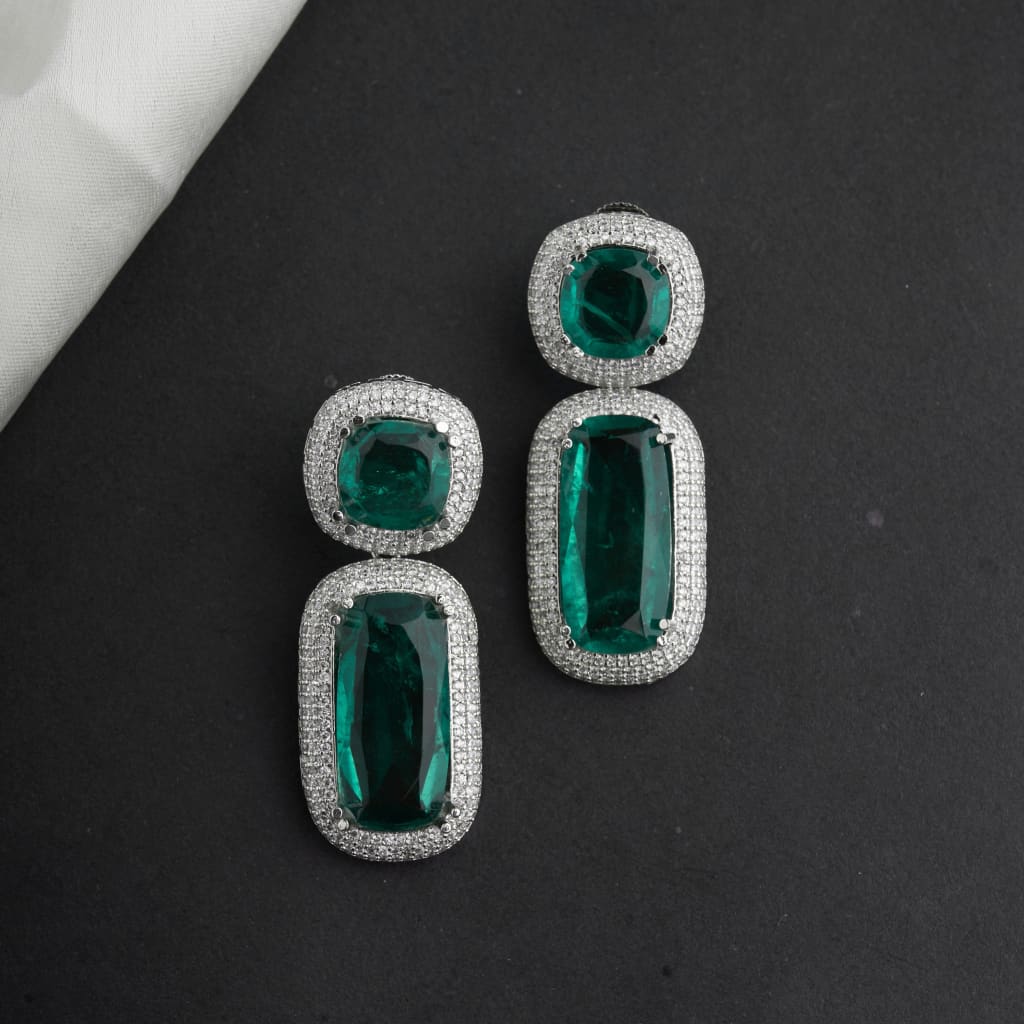 Marie Earrings - Green