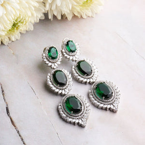 Aarna Earrings - Green