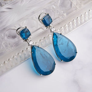 Addison Earrings - Blue