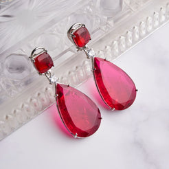 Addison Earrings - Red