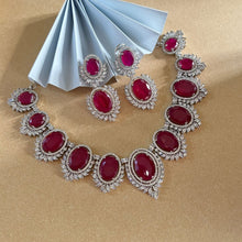 Load image into Gallery viewer, Aditi Necklace Set - Red
