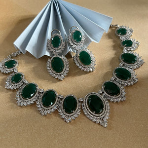 Aditi Necklace Set - Green