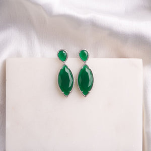 Alora Earrings - Green