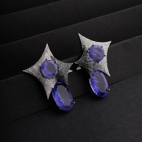 Amrita Earrings - Purple