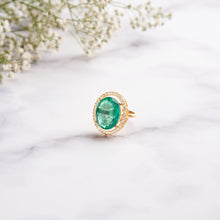 Load image into Gallery viewer, Ansel Ring - Green&amp;Gold
