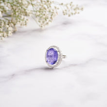 Load image into Gallery viewer, Ansel Ring - Purple&amp;Silver
