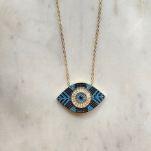Load image into Gallery viewer, Arrow Evil Eye Pendant
