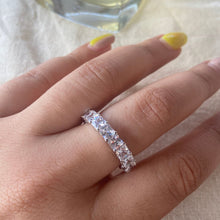 Load image into Gallery viewer, Asscher Eternity Ring - White
