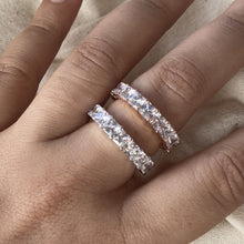 Load image into Gallery viewer, Asscher Eternity Ring - White
