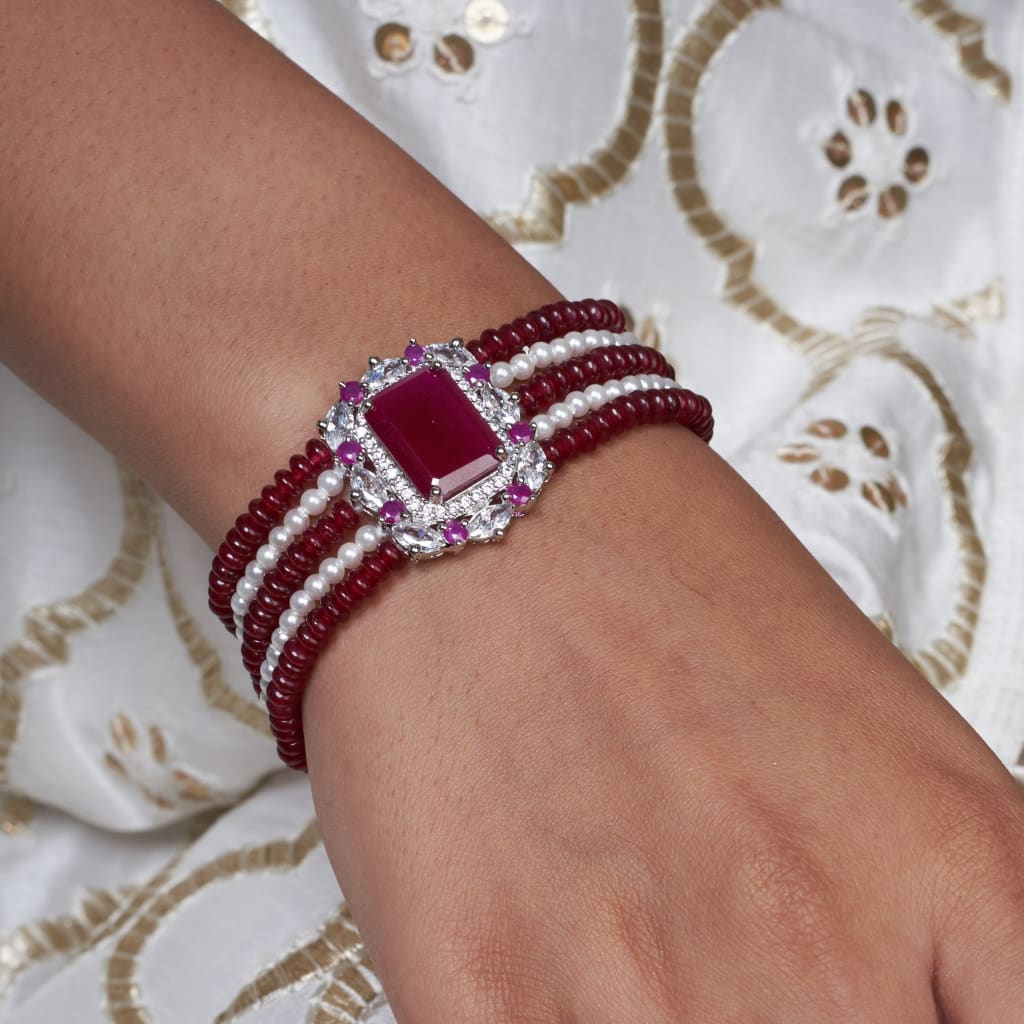 Ayesha Bracelet - Red