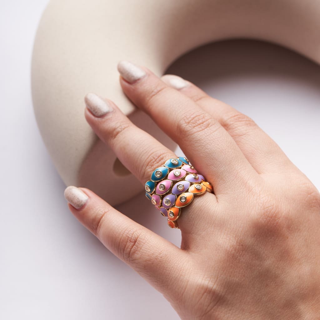 Braided Ring - Orange