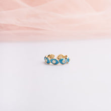 Load image into Gallery viewer, Braided Ring - Aqua
