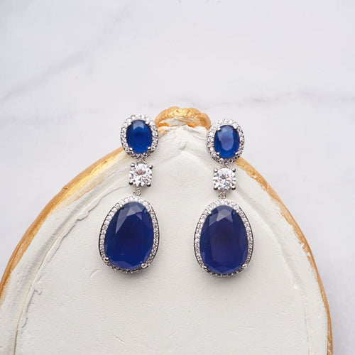 Callie Earrings - Blue