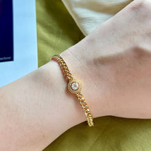 Load image into Gallery viewer, Chain Stone Bracelet - Yellow

