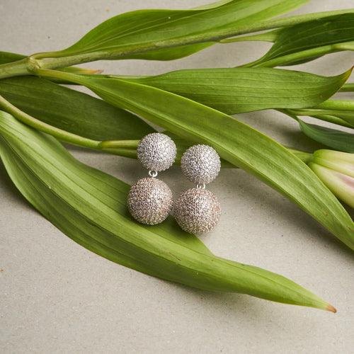 Colour Pop Ball Earrings - Yellow