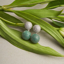 Load image into Gallery viewer, Colour Pop Ball Earrings - Green
