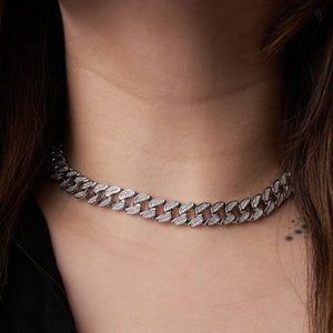 Cuban Link Thick Diamonte Necklace