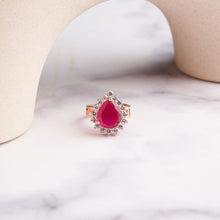 Load image into Gallery viewer, Dravin Ring - Red&amp;Rose
