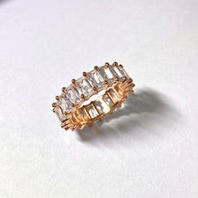Load image into Gallery viewer, Emerald Cut Eternity Ring - Rose
