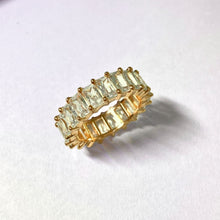 Load image into Gallery viewer, Emerald Cut Eternity Ring - Yellow
