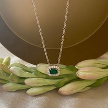 Load image into Gallery viewer, Emerald Cut Necklace - Green
