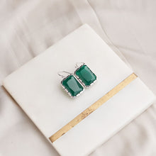 Load image into Gallery viewer, Emerald Drop Earrings - Green
