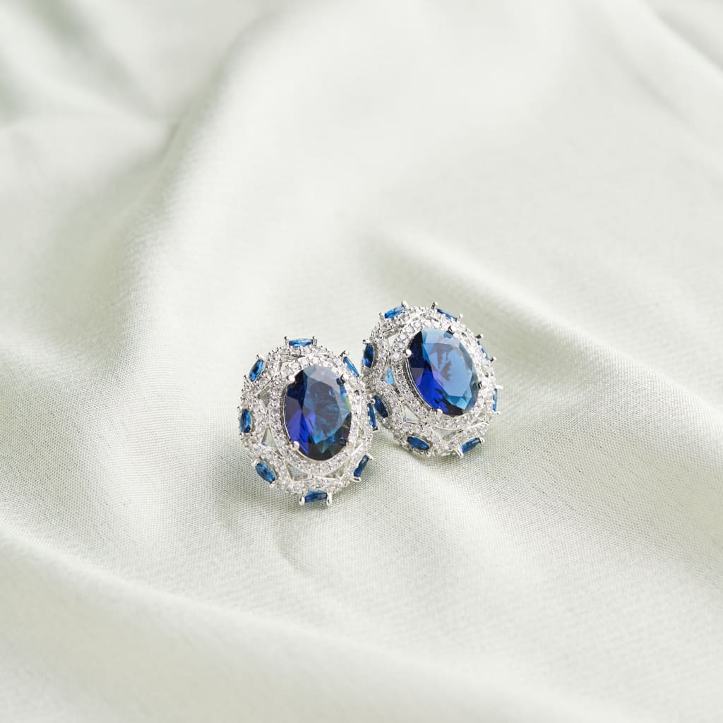 Enya Earrings - Blue