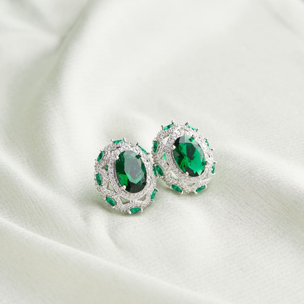 Enya Earrings - Green