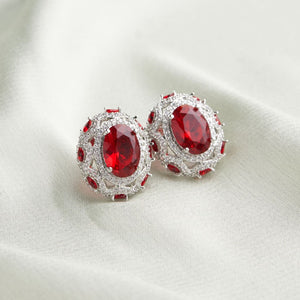 Enya Earrings - Red