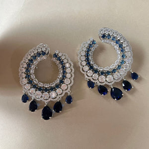 Falak Earrings - Blue