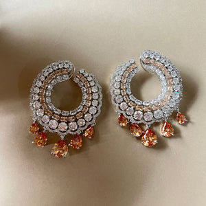 Falak Earrings - Yellow