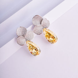 Fleurel Earrings - Yellow