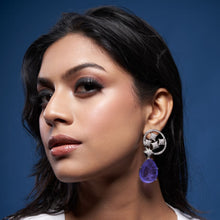 Load image into Gallery viewer, Harnaaz Earrings - Purple
