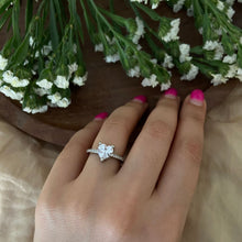 Load image into Gallery viewer, Heart Ring - White

