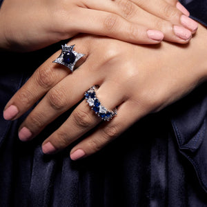 Heart Rush Ring - Blue / US 6