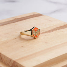 Load image into Gallery viewer, Hexa Butterfly Ring - Orange
