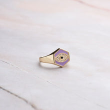 Load image into Gallery viewer, Hexa Signet Ring - Lavendar
