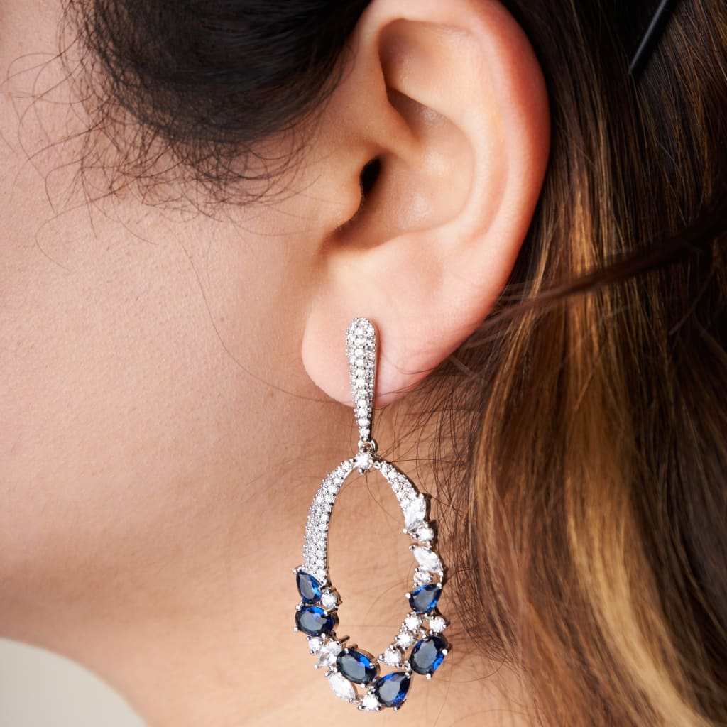 Kiraz Earrings - Blue