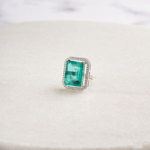 Maeve Ring - Green&Silver