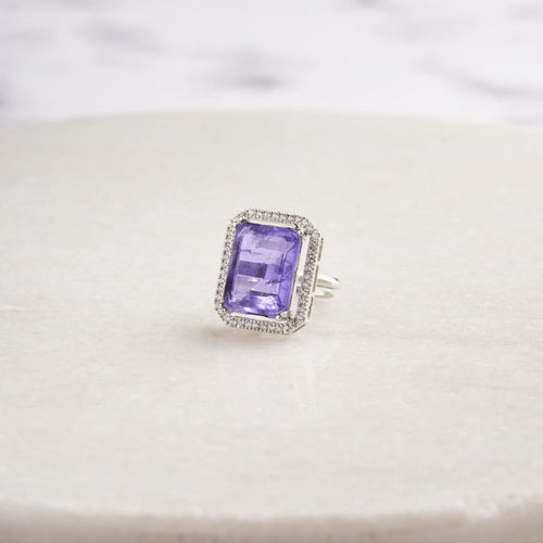 Maeve Ring - Purple&Silver