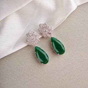 Magnolia Earrings - Green