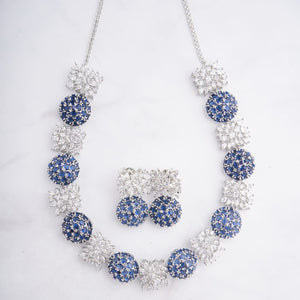Mannat Necklace Set - Blue
