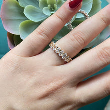 Load image into Gallery viewer, Medium Oval Eternity Ring - Gold / US 6
