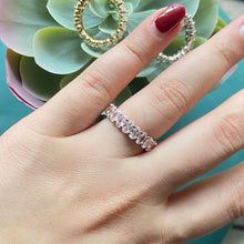 Load image into Gallery viewer, Medium Oval Eternity Ring - Rose / US 6

