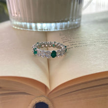 Load image into Gallery viewer, Ovalan Eternity Ring - Green / US 6
