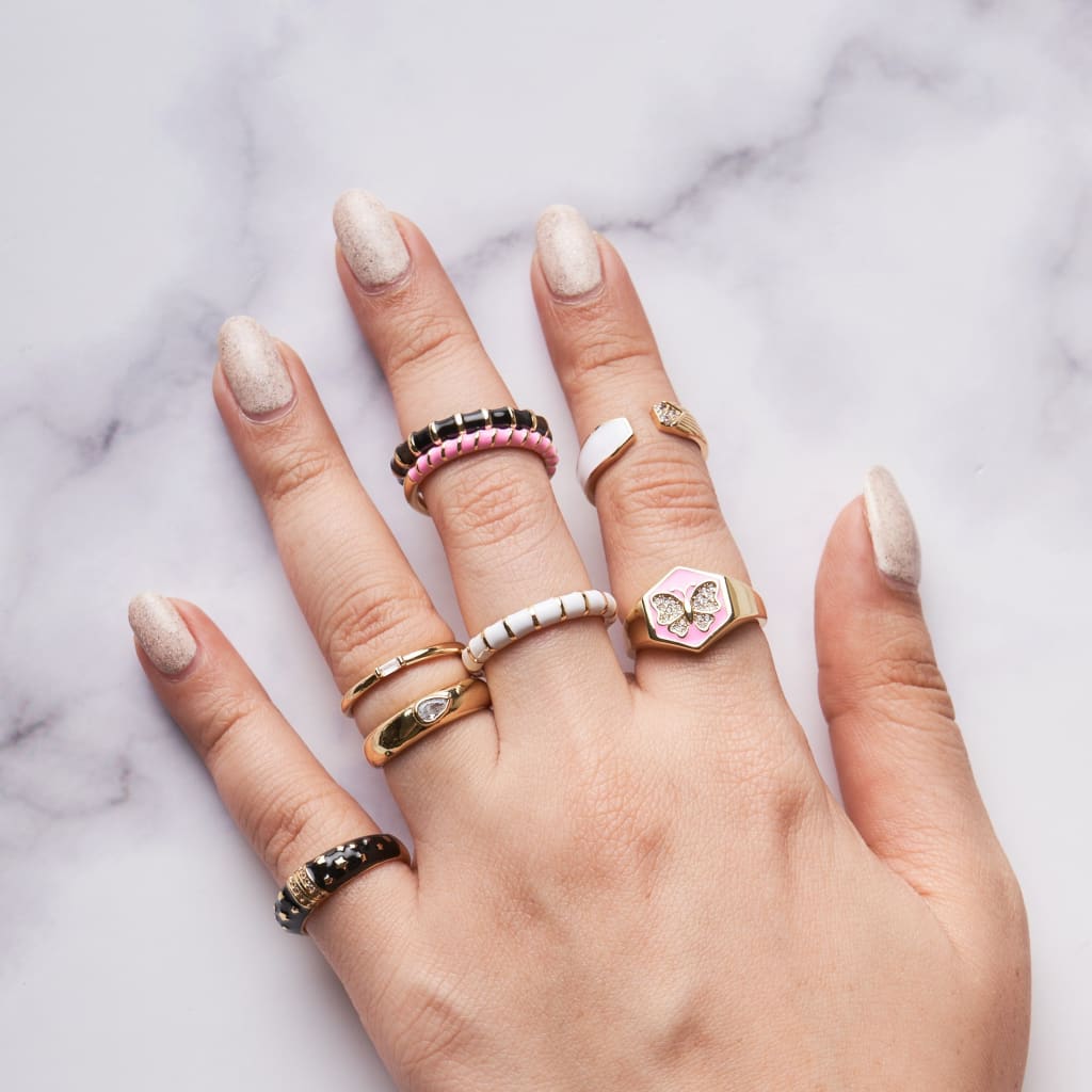 Pear Accent Ring
