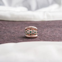 Load image into Gallery viewer, Pixie Ring - Green&amp;Rose / US 6
