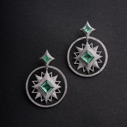 Priyanka Earrings - Mint