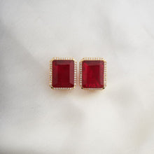 Load image into Gallery viewer, Raya Earrings - Red&amp;Gold
