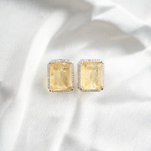 Load image into Gallery viewer, Raya Earrings - Yellow&amp;Silver
